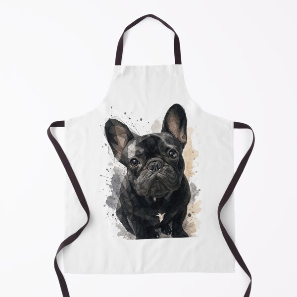 Item preview, Geometric French Bulldog Watercolor Art – Modern Low Poly Frenchie Illustration designed and sold by shallia.