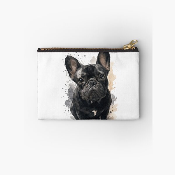 Item preview, Geometric French Bulldog Watercolor Art – Modern Low Poly Frenchie Illustration designed and sold by shallia.
