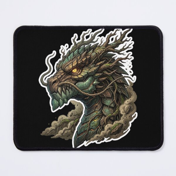 Item preview, Ancient Earth Elemental Dragon Jade Nature Fantasy Sticker designed and sold by bug4j_DragonLab.