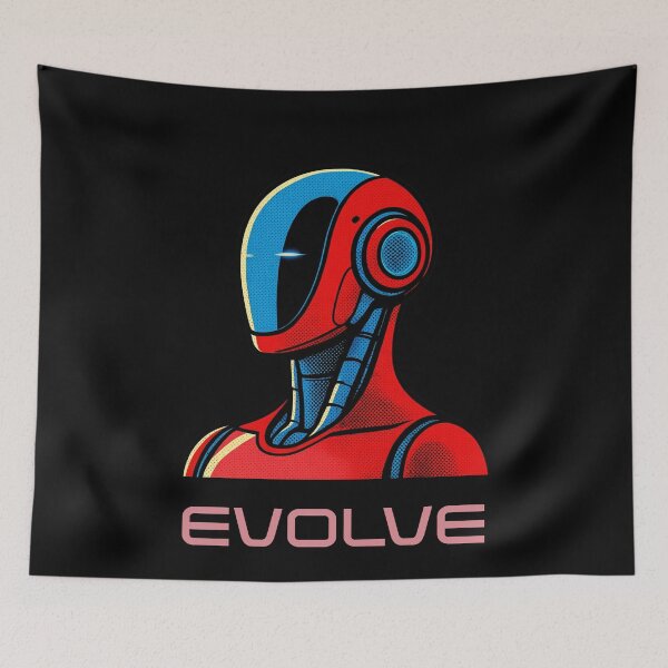 Item preview, EVOLVE Humanoid Robot Evolution T-Shirt | Future of AI & Human Innovation designed and sold by TEEJAMBOREE.