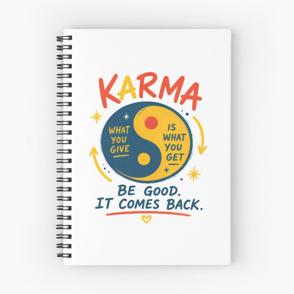 Item preview, Karma Yin Yang Retro Graphic Inspirational Quote Art designed and sold by HBDStudio.
