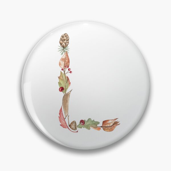Item preview, Botanical Autumn Letter L Monogram designed and sold by Flowersforbear.