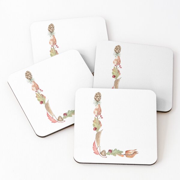 Item preview, Botanical Autumn Letter L Monogram designed and sold by Flowersforbear.
