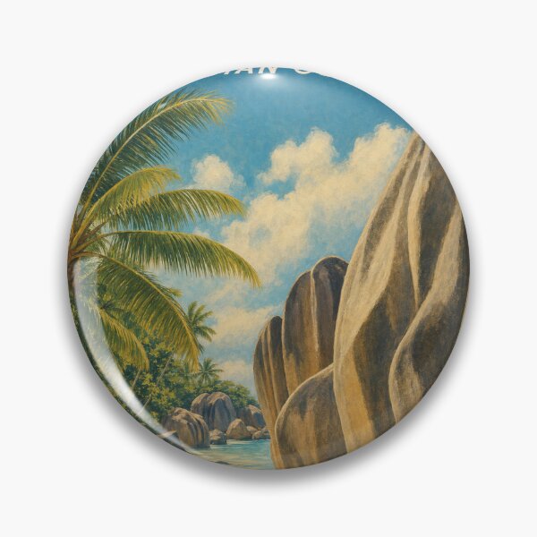 Item preview, Seychelles Travel Souvenir - Vintage Illustration designed and sold by VisualArtsOasis.