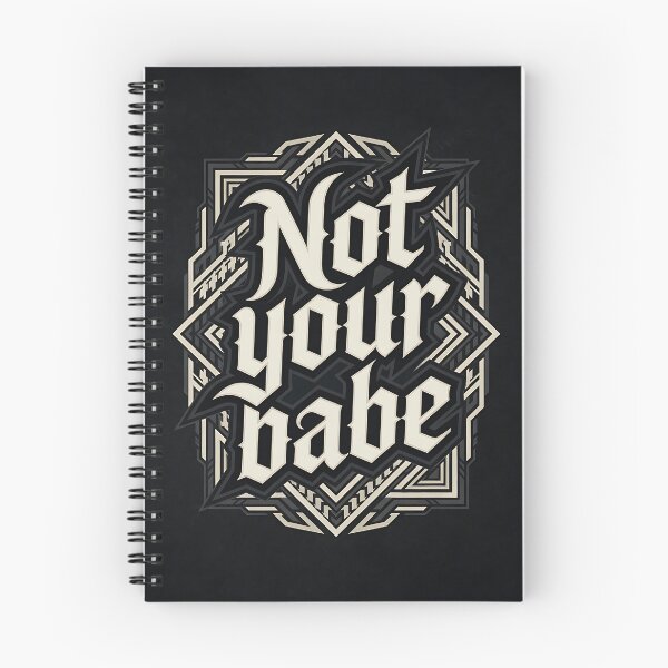 Item preview, Not Your Babe Bold Geometric Typography designed and sold by HappyOops.