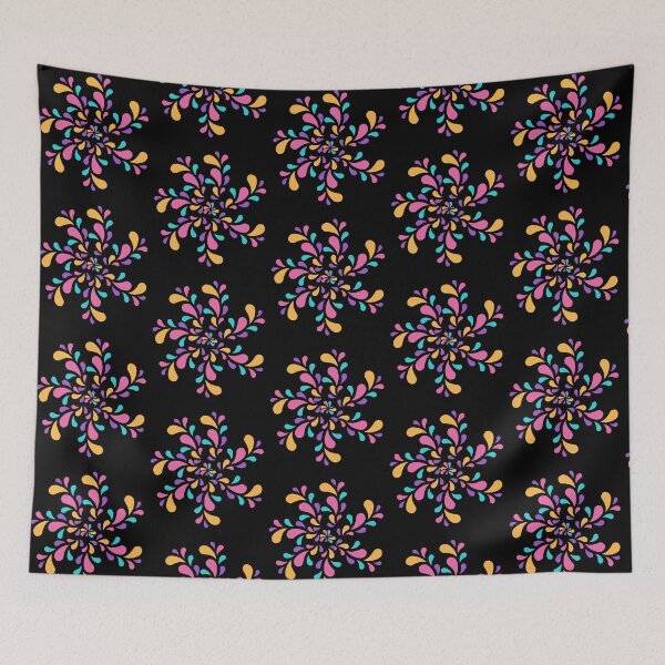 Item preview, Vibrant Retro Liquid Splash Abstract Seamless Pattern. designed and sold by Jyoti-Quotes.