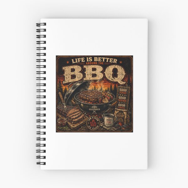 Item preview, Life Is Better Around The BBQ | Vintage Retro Grill Master Design designed and sold by OakEmber.