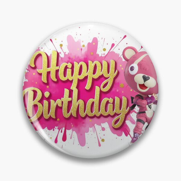 Item preview, Happy Birthday Pink Gamer Victory Royale designed and sold by Pretty Things Online.