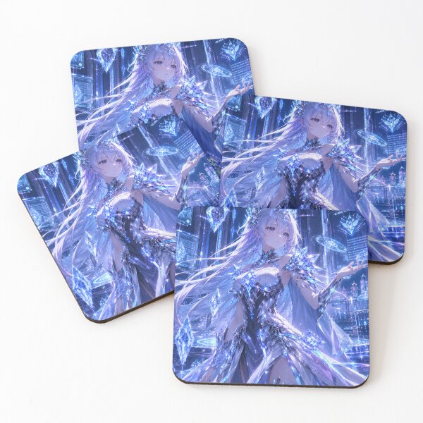 Item preview, Crystal Crown Princess – Original Cyber Fantasy Anime Queen Art designed and sold by Sticleg.