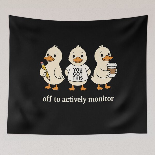 Item preview, Funny Teacher Off to Actively Monitor Cute Goose Teacher designed and sold by viectory.