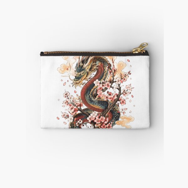 Item preview, Japanese Dragon with Cherry Blossoms | Sakura Mythology Tattoo Art designed and sold by kaxymax.