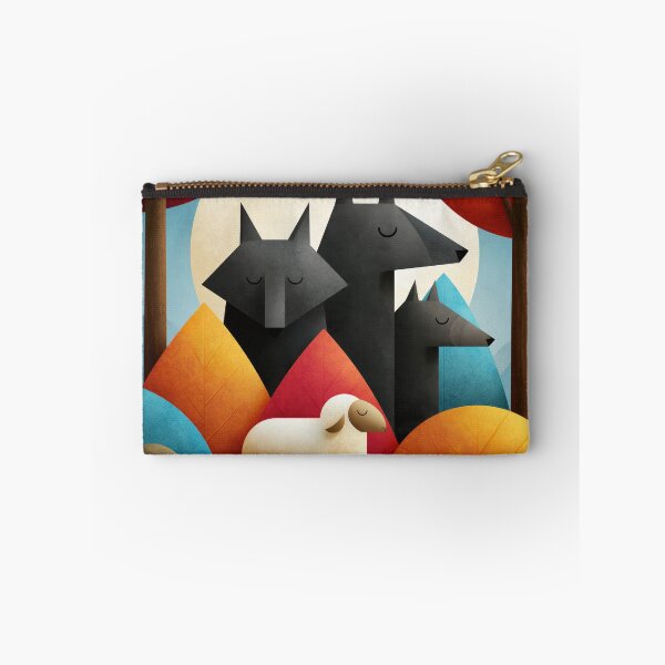 Item preview, The Sheep and the Wolves – Wildlife Predator and Prey Forest Nature Illustration designed and sold by WordPlayStudio.