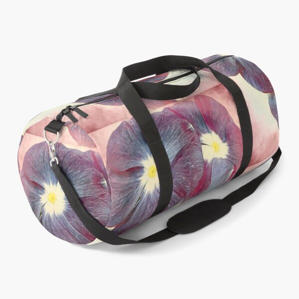 Item preview, Vintage Impressionist Blue and Purple Periwinkle Flower Art designed and sold by BalkanBloom.