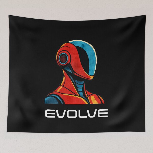 Item preview, EVOLVE Humanoid Robot Evolution T-Shirt | Future of AI & Human Innovation designed and sold by TEEJAMBOREE.