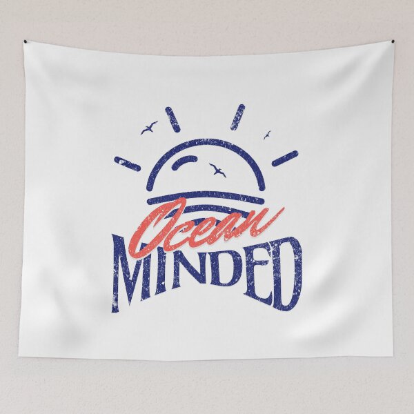 Item preview, Ocean Minded Minimalist Wave Tee - Retro Coastal Living Surf Brand Apparel designed and sold by illeN-Art-World.
