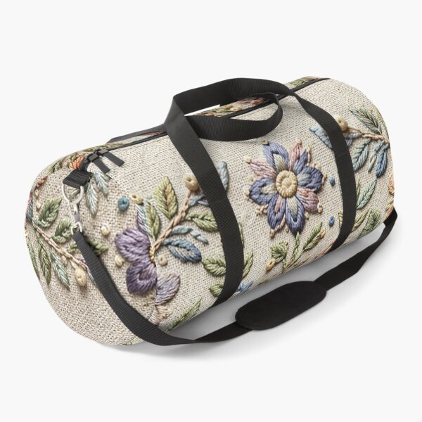 Item preview, Vintage Folk Art Embroidery Floral Pattern designed and sold by BrainCurves.