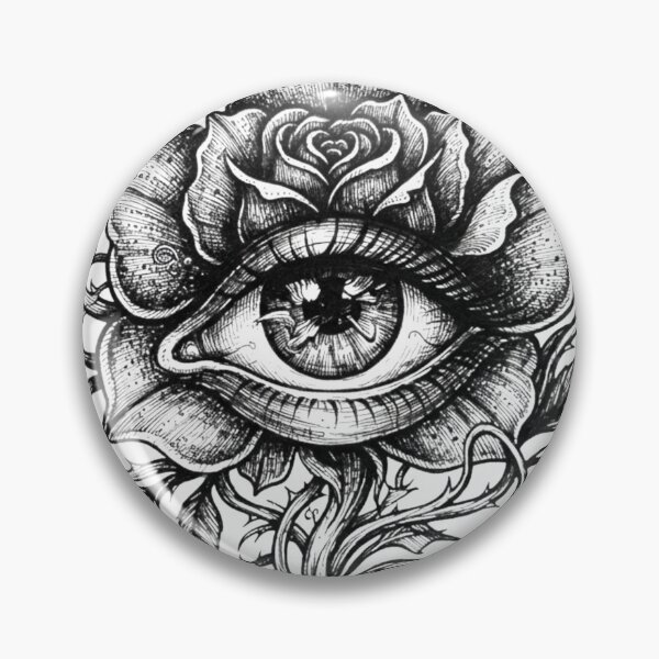 Item preview, Eye Flower Ink Dark Art designed and sold by InkSeptic.