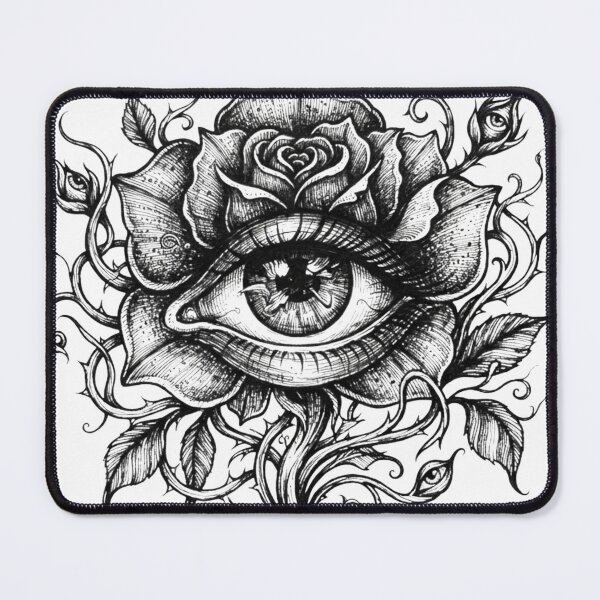 Item preview, Eye Flower Ink Dark Art designed and sold by InkSeptic.
