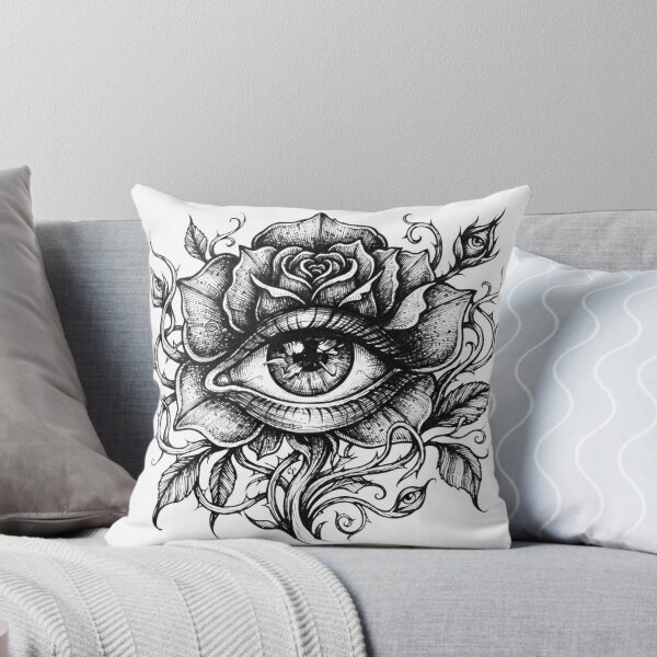 Item preview, Eye Flower Ink Dark Art designed and sold by InkSeptic.