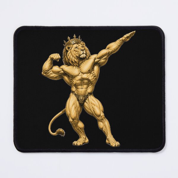 Item preview, Muscular King Lion Bodybuilder designed and sold by BeastMode.