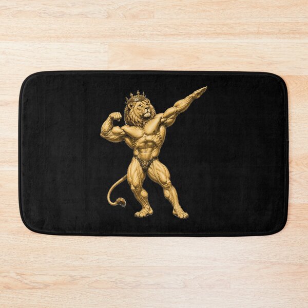 Item preview, Muscular King Lion Bodybuilder designed and sold by BeastMode.
