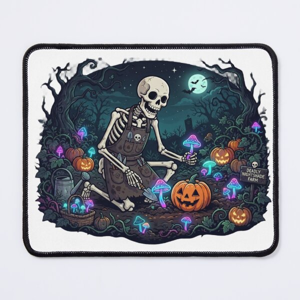 Item preview, Skeleton Pumpkin Farmer | Haunted Halloween Garden | Spooky Mushroom Harvest designed and sold by MrDev.