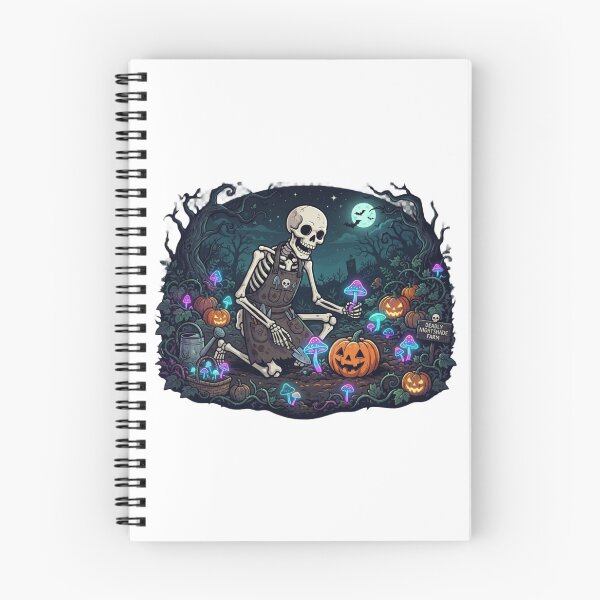 Item preview, Skeleton Pumpkin Farmer | Haunted Halloween Garden | Spooky Mushroom Harvest designed and sold by MrDev.