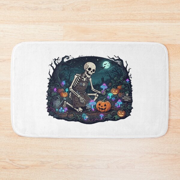 Item preview, Skeleton Pumpkin Farmer | Haunted Halloween Garden | Spooky Mushroom Harvest designed and sold by MrDev.