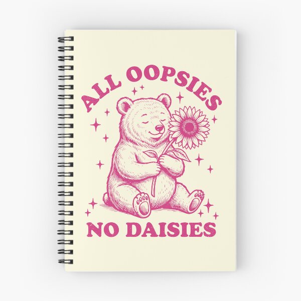 Item preview, All Oopsies No Daisies Funny Bear Retro Sarcastic  designed and sold by Y-Vibes.