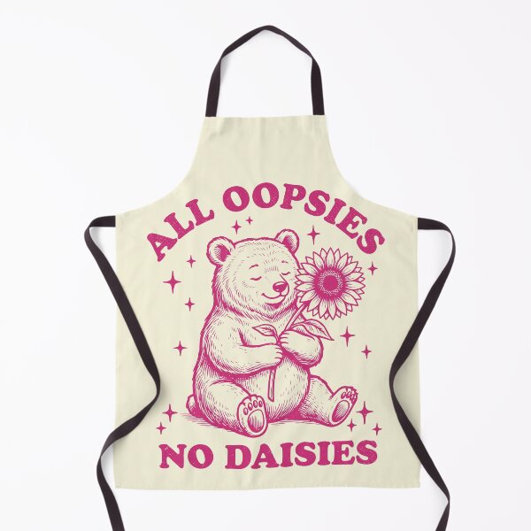 Item preview, All Oopsies No Daisies Funny Bear Retro Sarcastic  designed and sold by Y-Vibes.