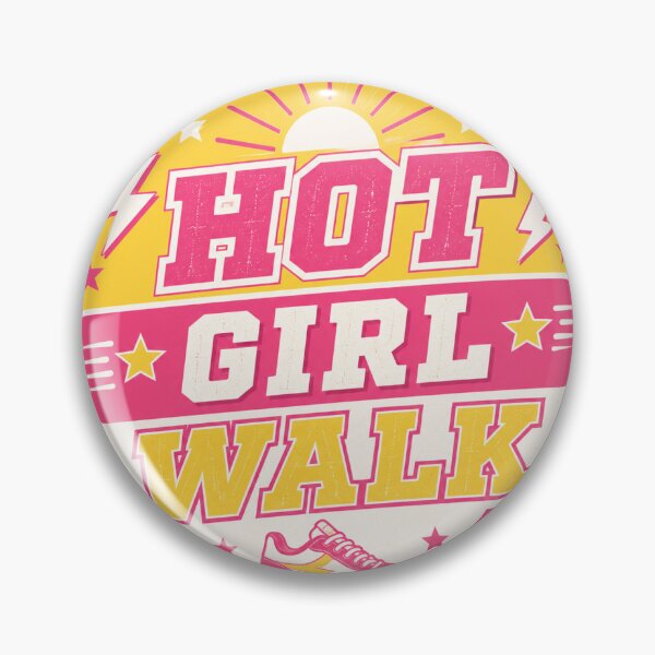 Item preview, Hot Girl Walk Sticker designed and sold by RedRubyBubble.