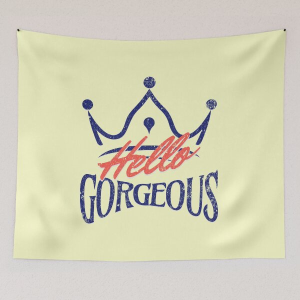 Item preview, Hello Gorgeous Crown Graphic Tee - Trendy Self Love Women Clothing designed and sold by illeN-Art-World.