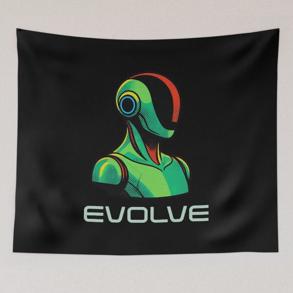 Item preview, EVOLVE Humanoid Robot Evolution T-Shirt | Future of AI & Human Innovation designed and sold by TEEJAMBOREE.