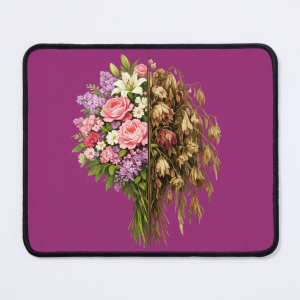 Item preview, Bloom to Wither - Half Fresh Half Dried Floral Life Desig. designed and sold by LunaPrintCo.