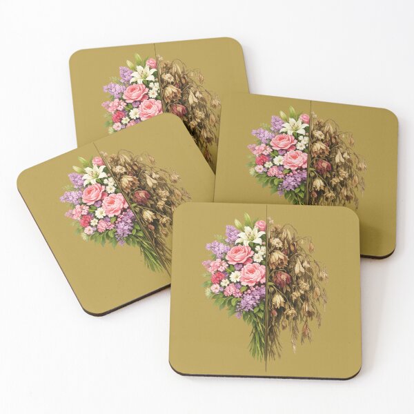 Item preview, Bloom to Wither - Half Fresh Half Dried Floral Life Desig. designed and sold by LunaPrintCo.