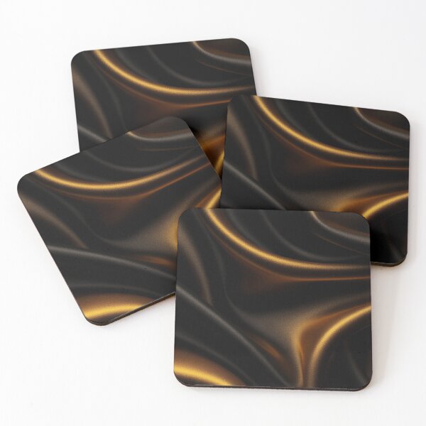 Item preview, Black and Gold Silk Waves designed and sold by StudioForge.