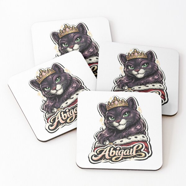 Item preview, Abigail – Royal Cat Name Mascot designed and sold by AlexLineArt.