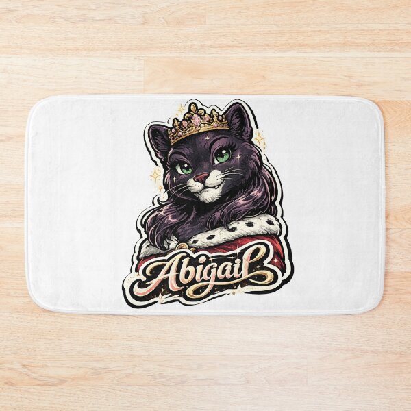 Item preview, Abigail – Royal Cat Name Mascot designed and sold by AlexLineArt.