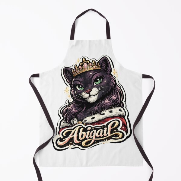 Item preview, Abigail – Royal Cat Name Mascot designed and sold by AlexLineArt.
