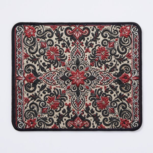 Item preview, Traditional Slavic Black and Red Folk Embroidery designed and sold by BrainCurves.