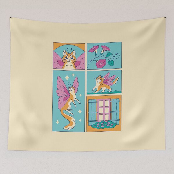 Item preview, Fairy Cats designed and sold by Erika Vaigel Illustrations.