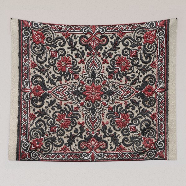 Item preview, Traditional Slavic Black and Red Folk Embroidery designed and sold by BrainCurves.