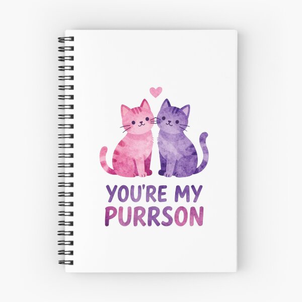 Item preview, You're My Purrson – Cute Romantic Cat Pun Watercolor Design designed and sold by LisTworzy.