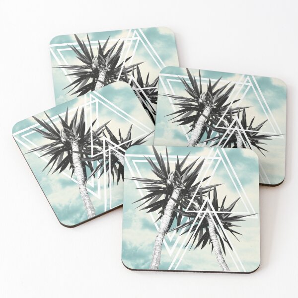 Item preview, Cali Summer Vibes Palm Trees Geometric Triangles #1 #tropical #decor #art  designed and sold by Anita's & Bella's Art.