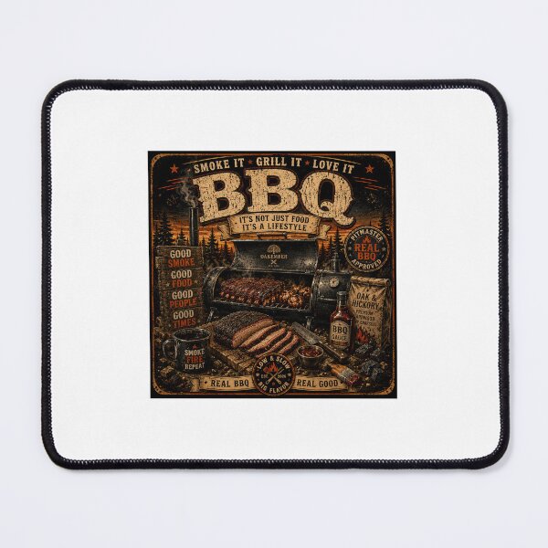 Item preview, Smoke It Grill It Love It | Vintage BBQ Smoker Retro Design designed and sold by OakEmber.