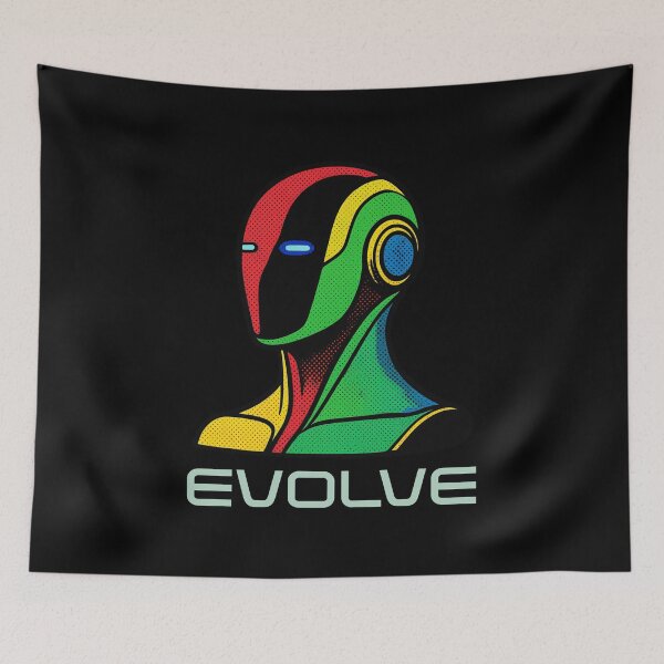 Item preview, EVOLVE Humanoid Robot Evolution T-Shirt | Future of AI & Human Innovation designed and sold by TEEJAMBOREE.
