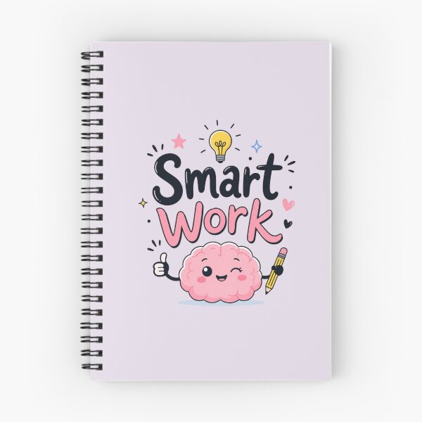 Item preview, Smart Work Cute Kawaii Brain Motivational Quote Sticker | Study Motivation | Student & Productivity Gift designed and sold by Sanika arts .