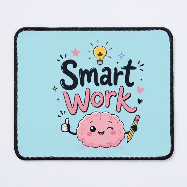 Item preview, Smart Work Cute Kawaii Brain Motivational Quote Sticker | Study Motivation | Student & Productivity Gift designed and sold by Sanika arts .