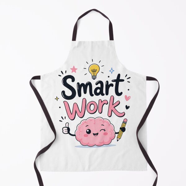 Item preview, Smart Work Cute Kawaii Brain Motivational Quote Sticker | Study Motivation | Student & Productivity Gift designed and sold by Sanika arts .