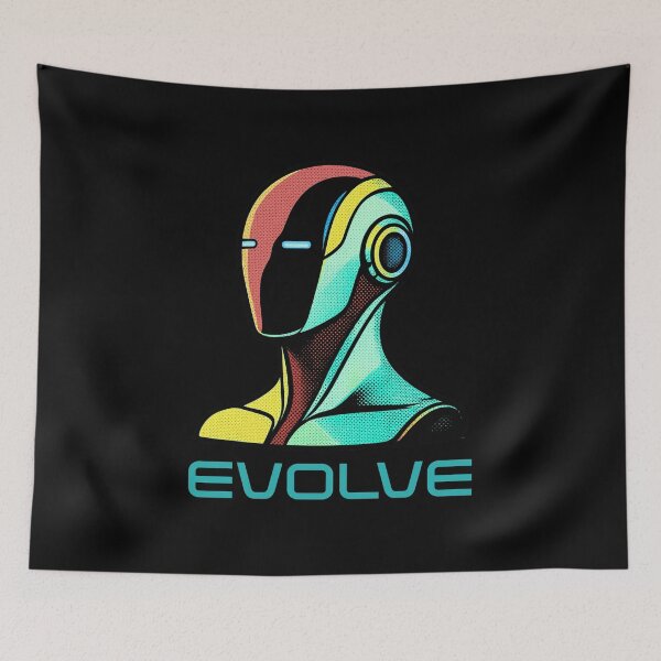 Item preview, EVOLVE Humanoid Robot Evolution T-Shirt | Future of AI & Human Innovation designed and sold by TEEJAMBOREE.